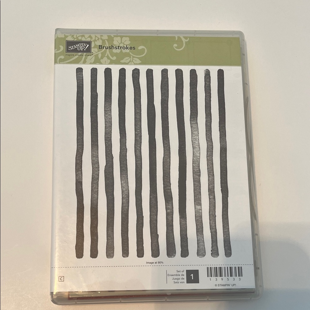 Stampin' Up! Brushstrokes Black Stripe Stamp Set